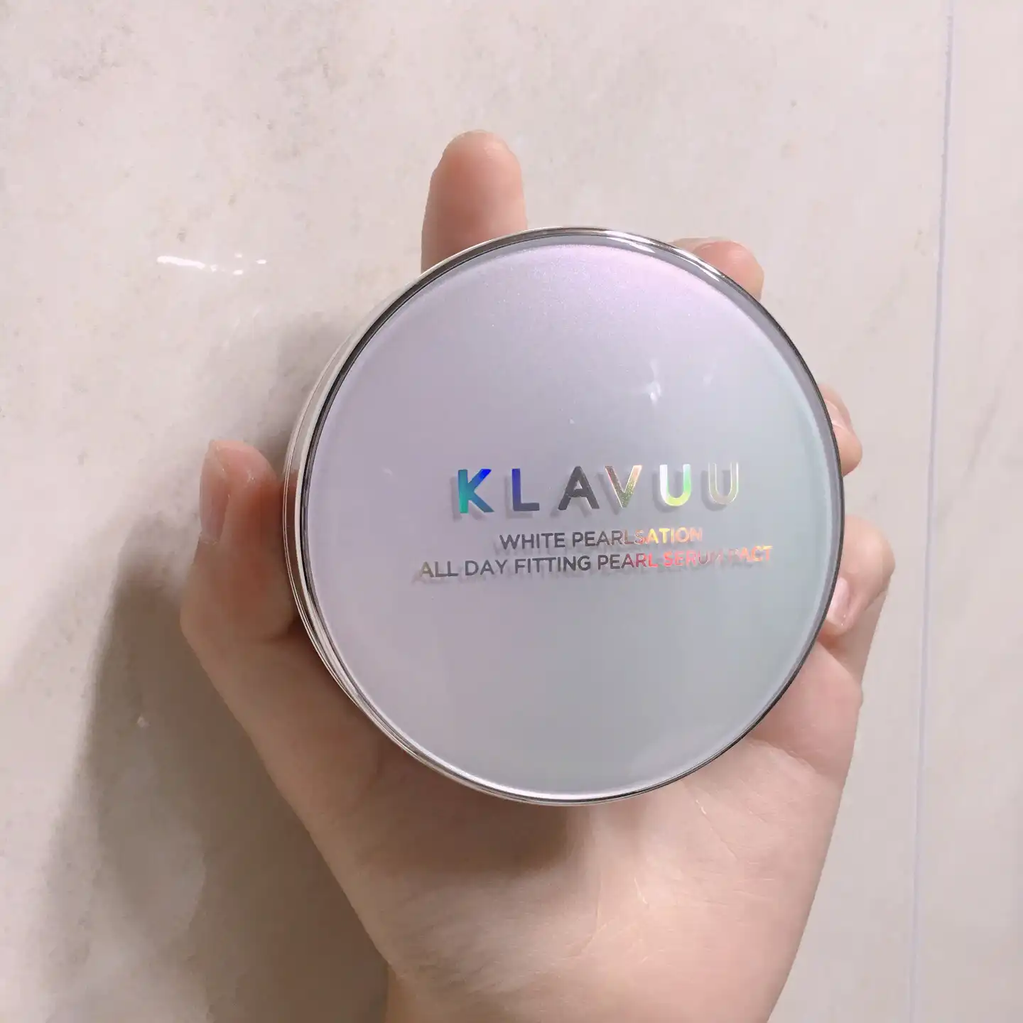 언니의파우치 리뷰 이미지 2 - [화이트 펄세이션 올 데이 피팅 펄 세럼 팩트 [21호 화사한 라이트 베이지]]