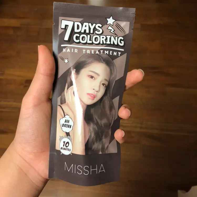 선택된 언니의파우치 리뷰 이미지 - [세븐데이즈 컬러링 헤어 트리트먼트 [애쉬 브라운]]