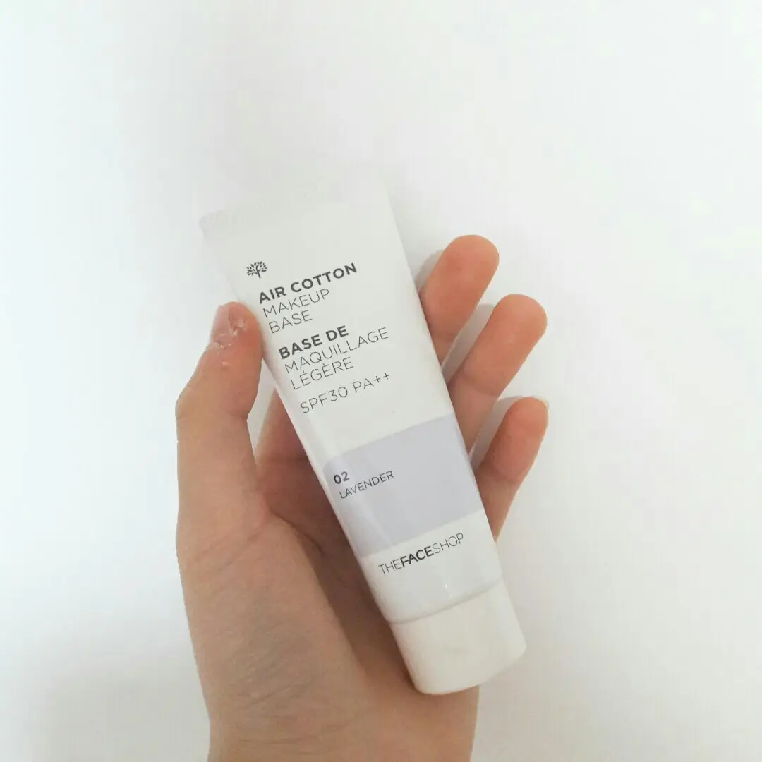 선택된 언니의파우치 리뷰 이미지 - [에어 코튼 메이크업베이스 [02 라벤더]]