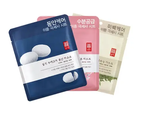 이중 극세사 시트 마스크 난초 수분