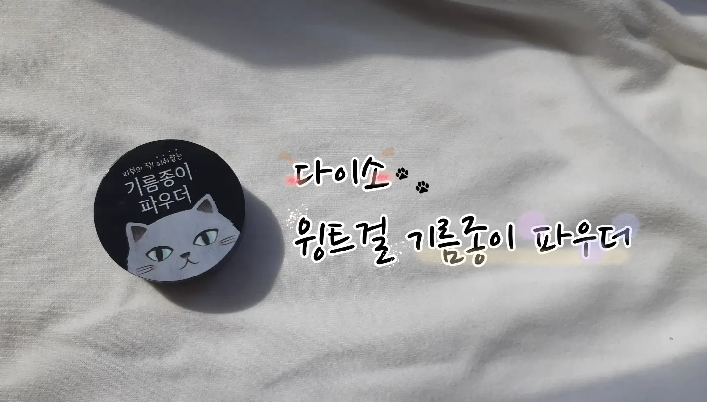 선택된 언니의파우치 리뷰 이미지 - [윙크걸 기름종이 파우더]