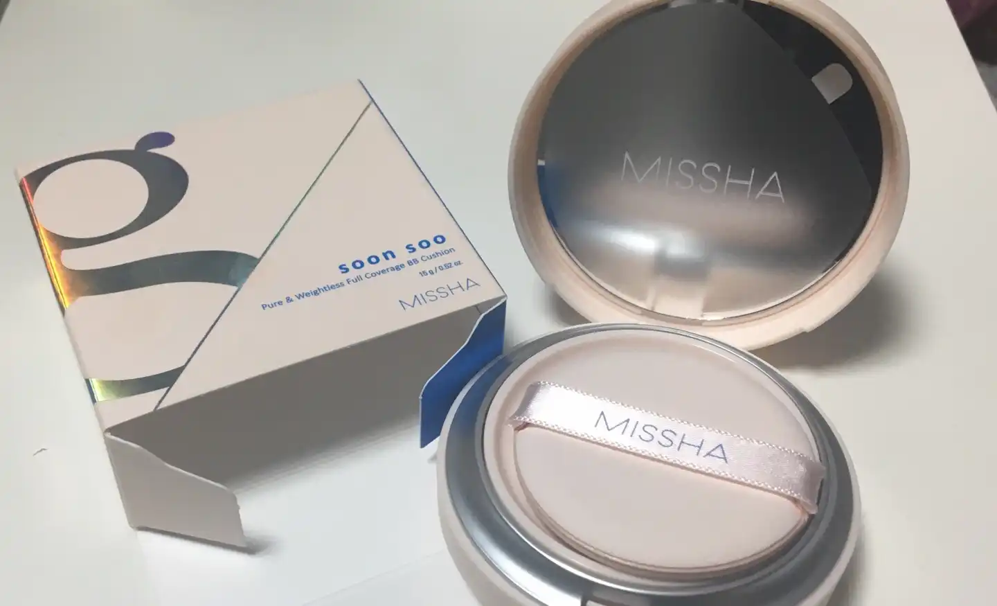 미샤 순수그램 커버 비비쿠션 바닐라 [21호]