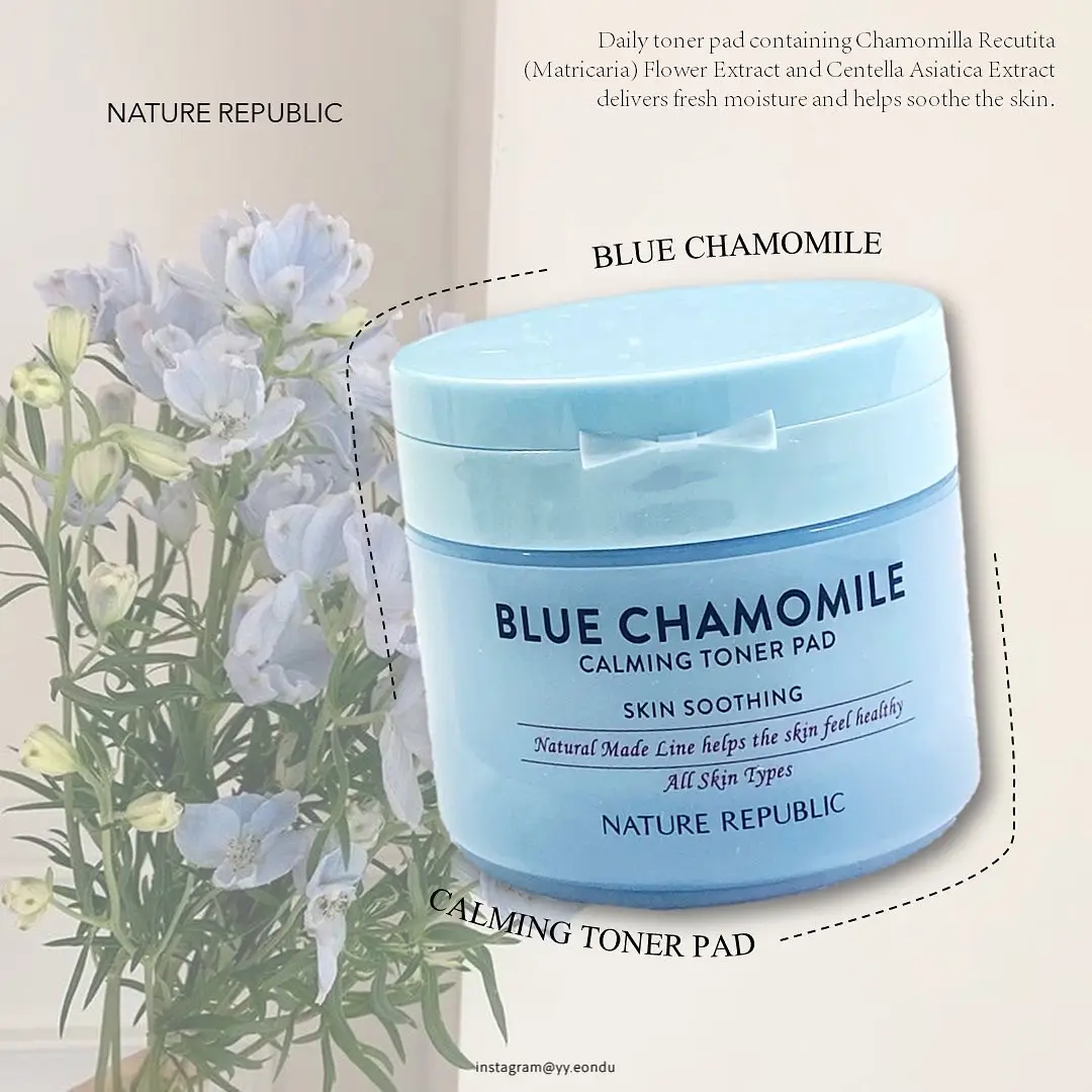 선택된 언니의파우치 리뷰 이미지 - [내추럴 메이드 블루 캐모마일 진정 토너 패드]