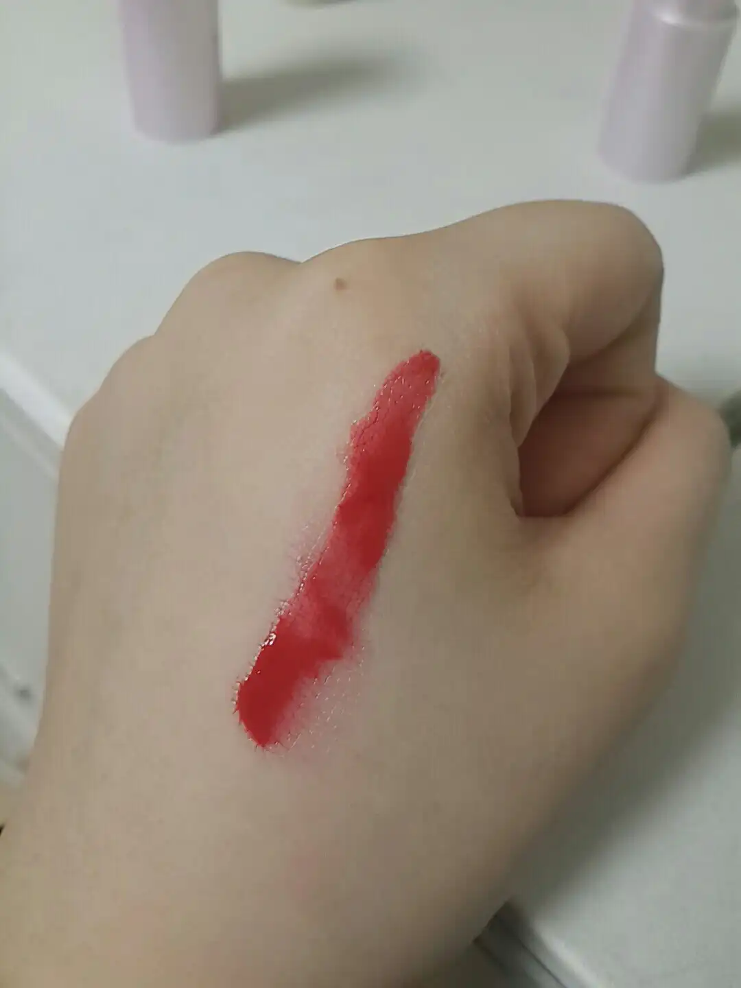 언니의파우치 리뷰 이미지 4 - [디어 마이 뮤즈 리퀴드 루즈(02. 레토 레드)]