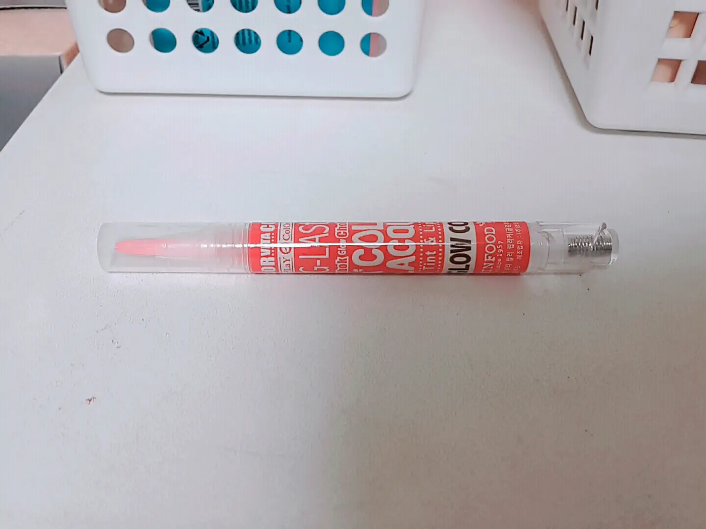 선택된 언니의파우치 리뷰 이미지 - [비타컬러 립라커(글로우 립)CR01 글로우 코랄]