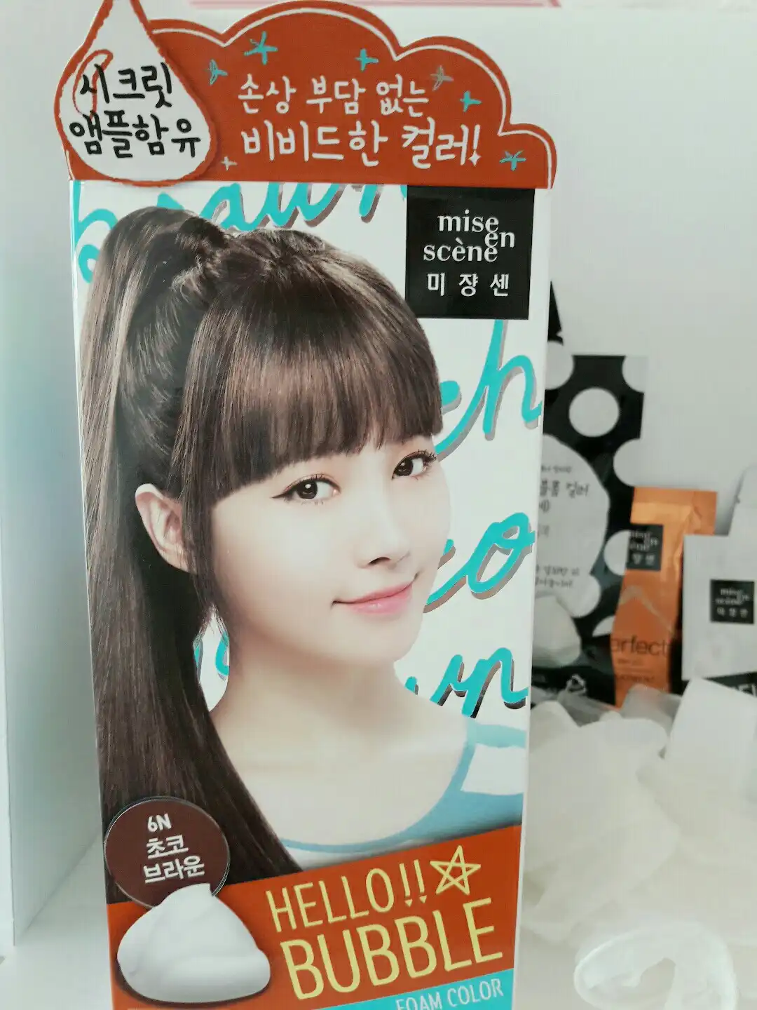 언니의파우치 리뷰 이미지 2 - [헬로우 버블 폼 컬러 [6N 초코브라운]]