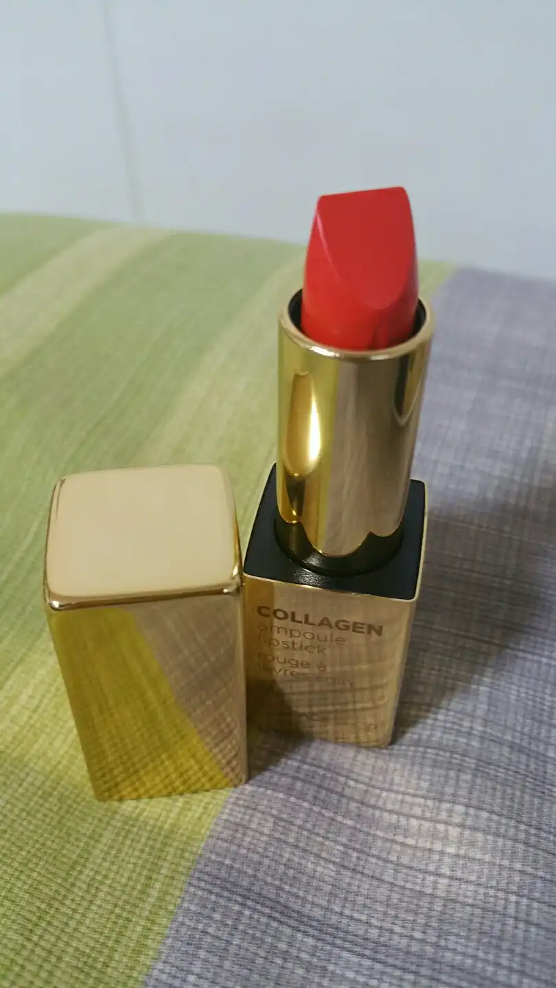 언니의파우치 리뷰 이미지 3 - [콜라겐 앰플 립스틱 (09 만다린가든)]