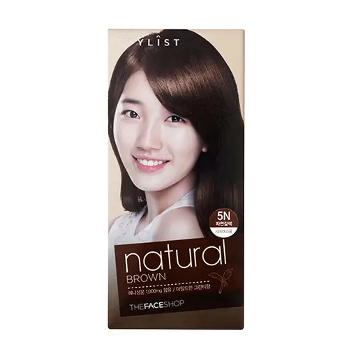 스타일리스트 실키 헤어 컬러 크림 자연갈색