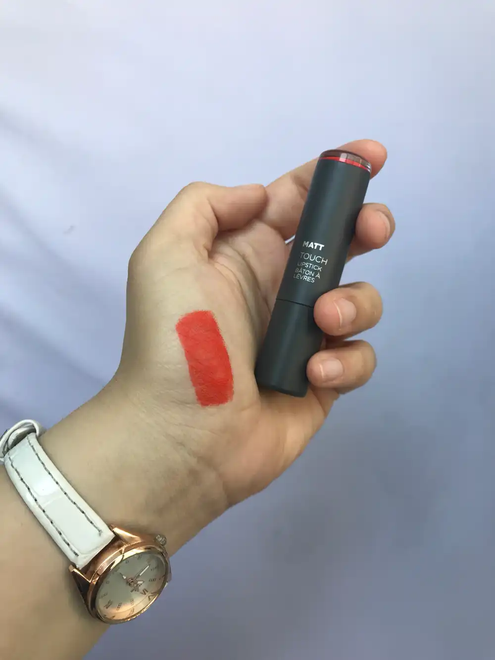 언니의파우치 리뷰 이미지 3 - [매트 터치 립스틱 [OR01 오렌지페인팅]]