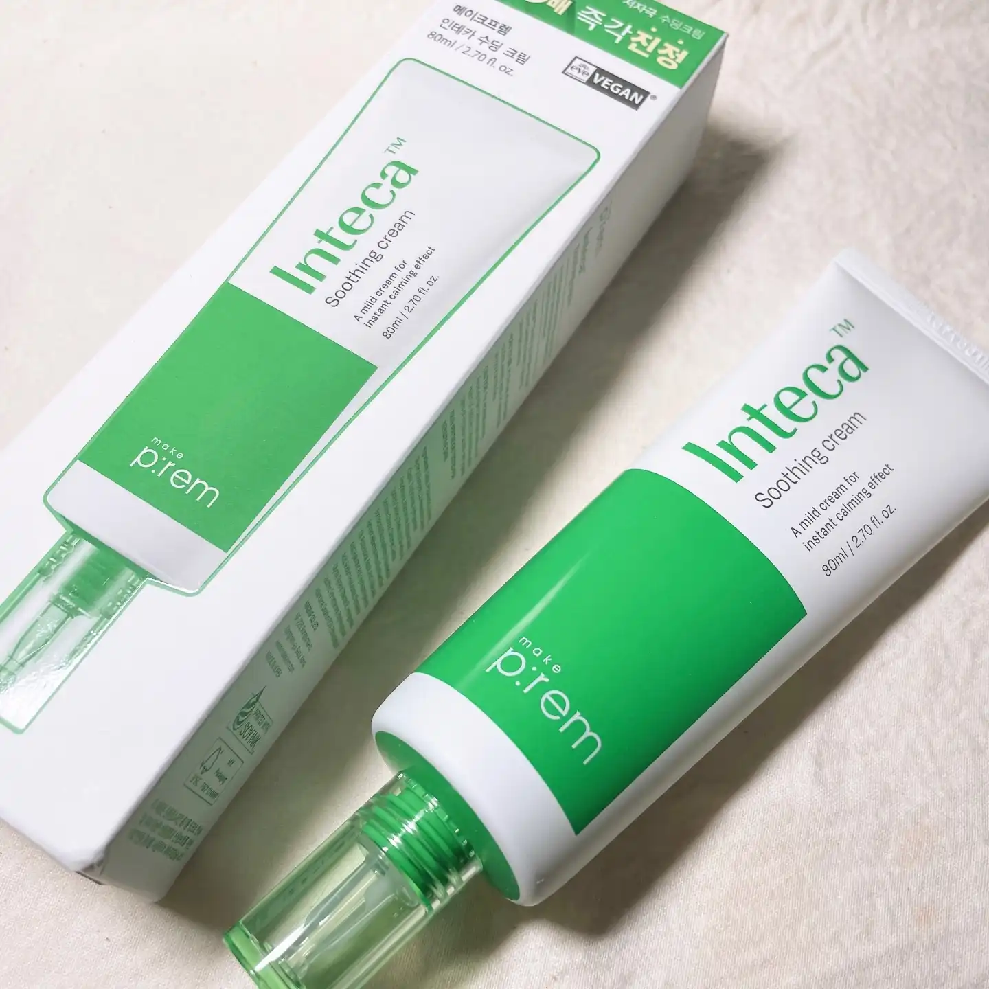 언니의파우치 리뷰 이미지 2 - [인테카 수딩 크림]