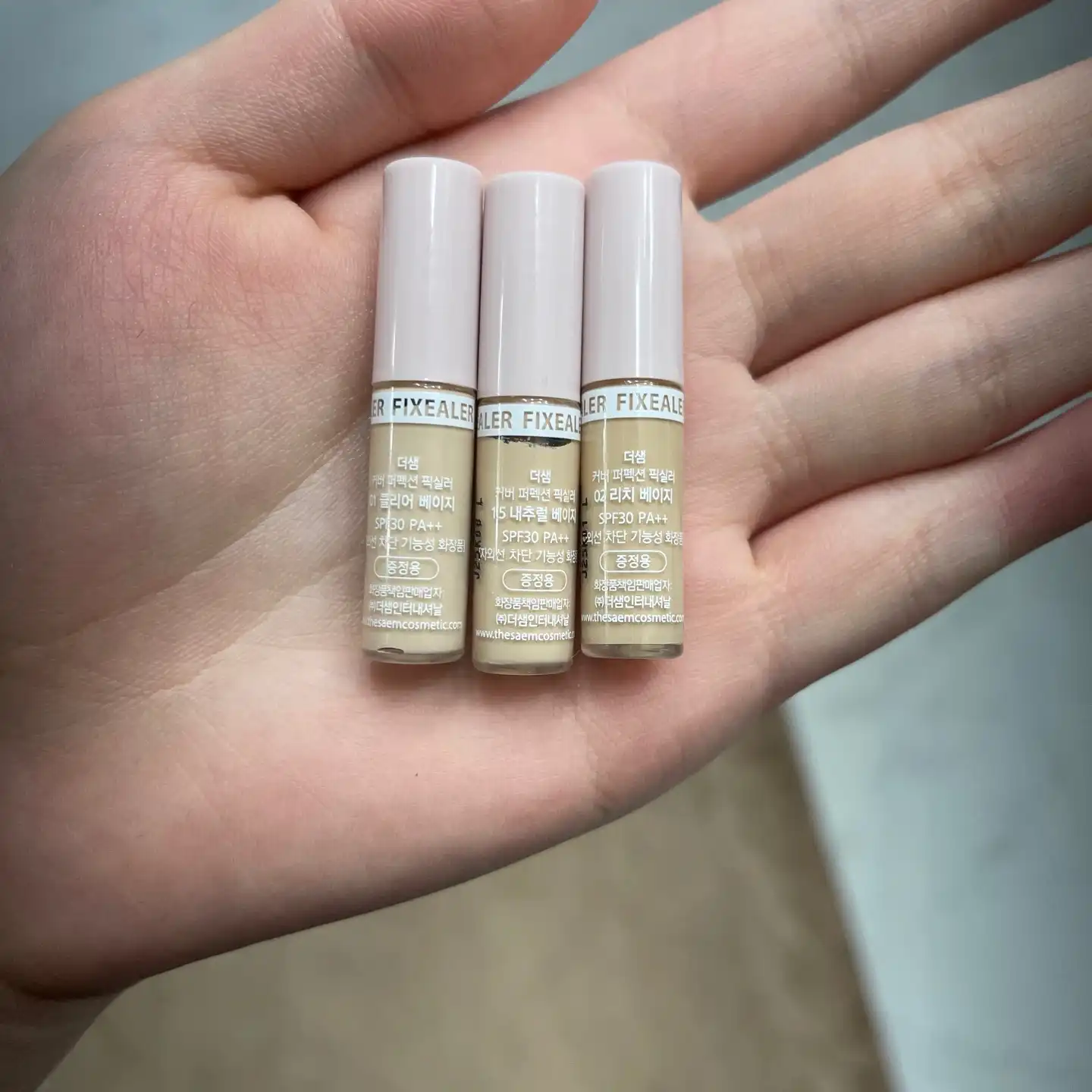 언니의파우치 리뷰 이미지 2 - [커버 퍼펙션 픽실러 [01 클리어 베이지]]