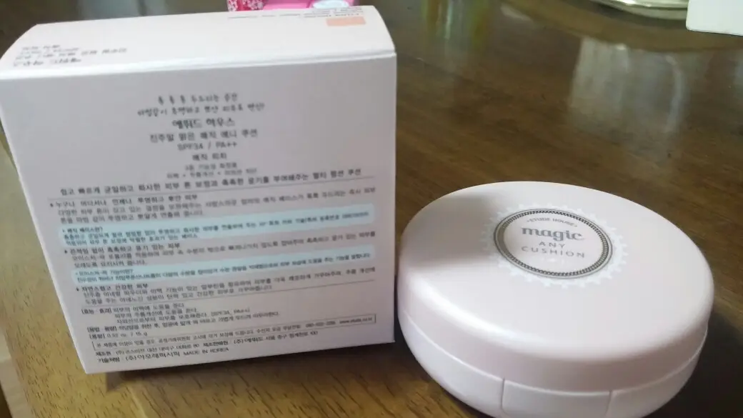선택된 언니의파우치 리뷰 이미지 - [진주알 맑은 매직 애니 쿠션 SPF34/PA++ (Peach)]