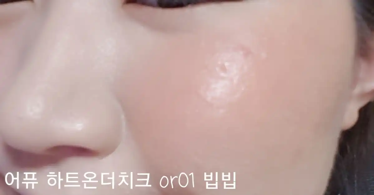 언니의파우치 리뷰 이미지 19 - [하트온더치크 [OR01 빕빕]]