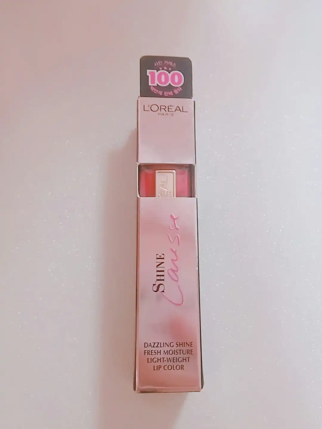 언니의파우치 리뷰 이미지 2 - [샤인 카레스 글로스 틴트 [203 라비앙 로즈]]