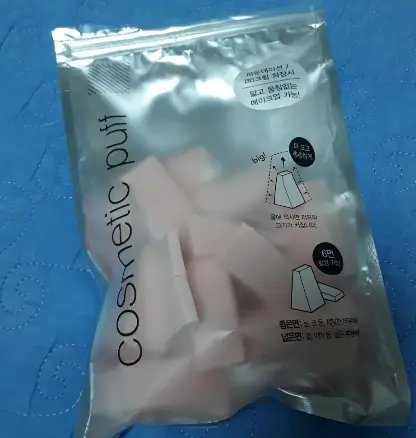 선택된 언니의파우치 리뷰 이미지 - [PU 삼각형 웨지퍼프]