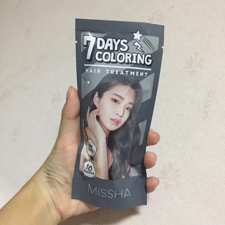 선택된 언니의파우치 리뷰 이미지 - [세븐데이즈 컬러링 헤어 트리트먼트 [애쉬 그레이]]