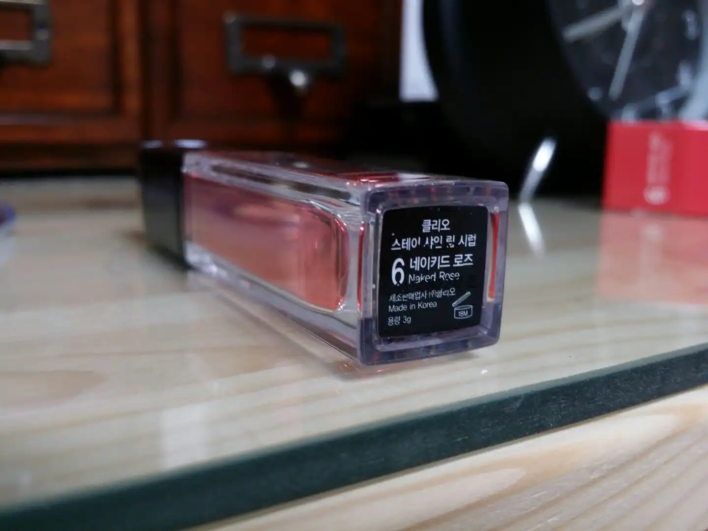 언니의파우치 리뷰 이미지 9 - [스테이 샤인 립 시럽  [6호 네이키드로즈]]