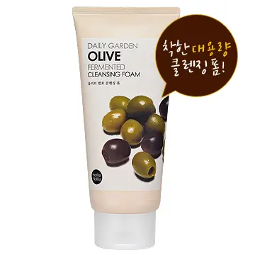 데일리 가든 올리브 발효 클렌징 폼[대용량]