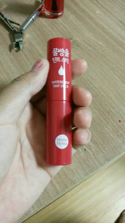 선택된 언니의파우치 리뷰 이미지 - [물방울 틴트 스틱 01 물방울체리]