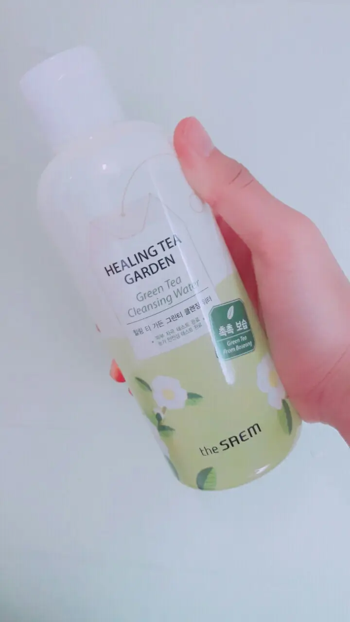선택된 언니의파우치 리뷰 이미지 - [힐링 티 가든 그린티 클렌징 워터]