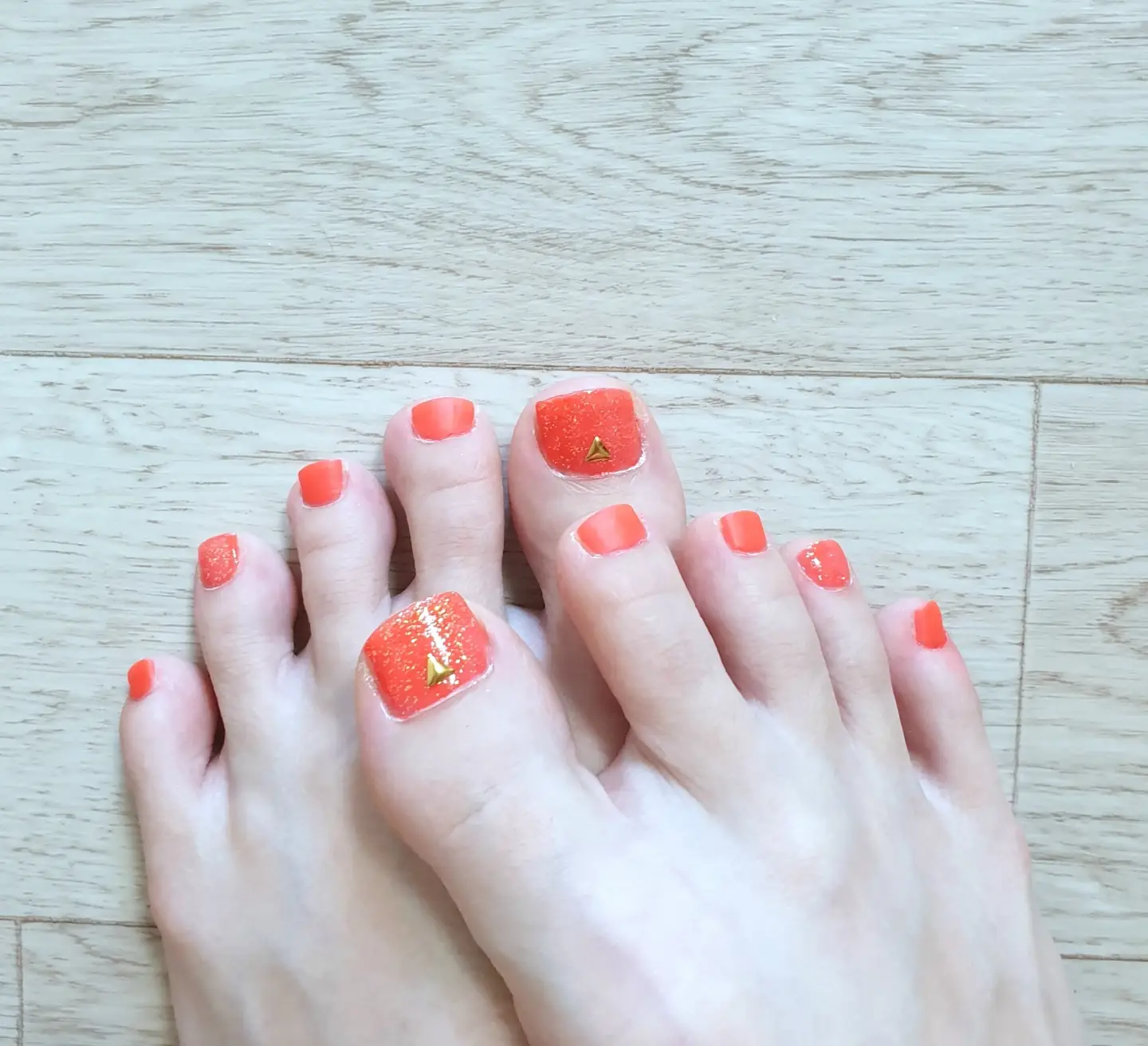 선택된 언니의파우치 리뷰 이미지 - [아임 형광 네일 폴리시 [NS205 네온 오렌지]]