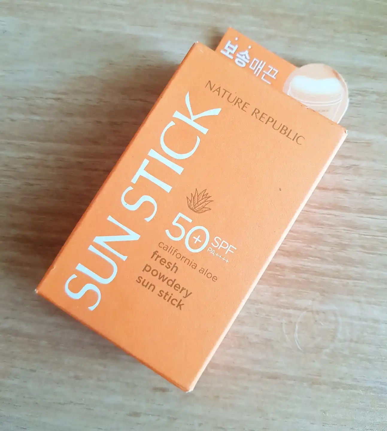 선택된 언니의파우치 리뷰 이미지 - [캘리포니아 알로에 보송 선스틱]