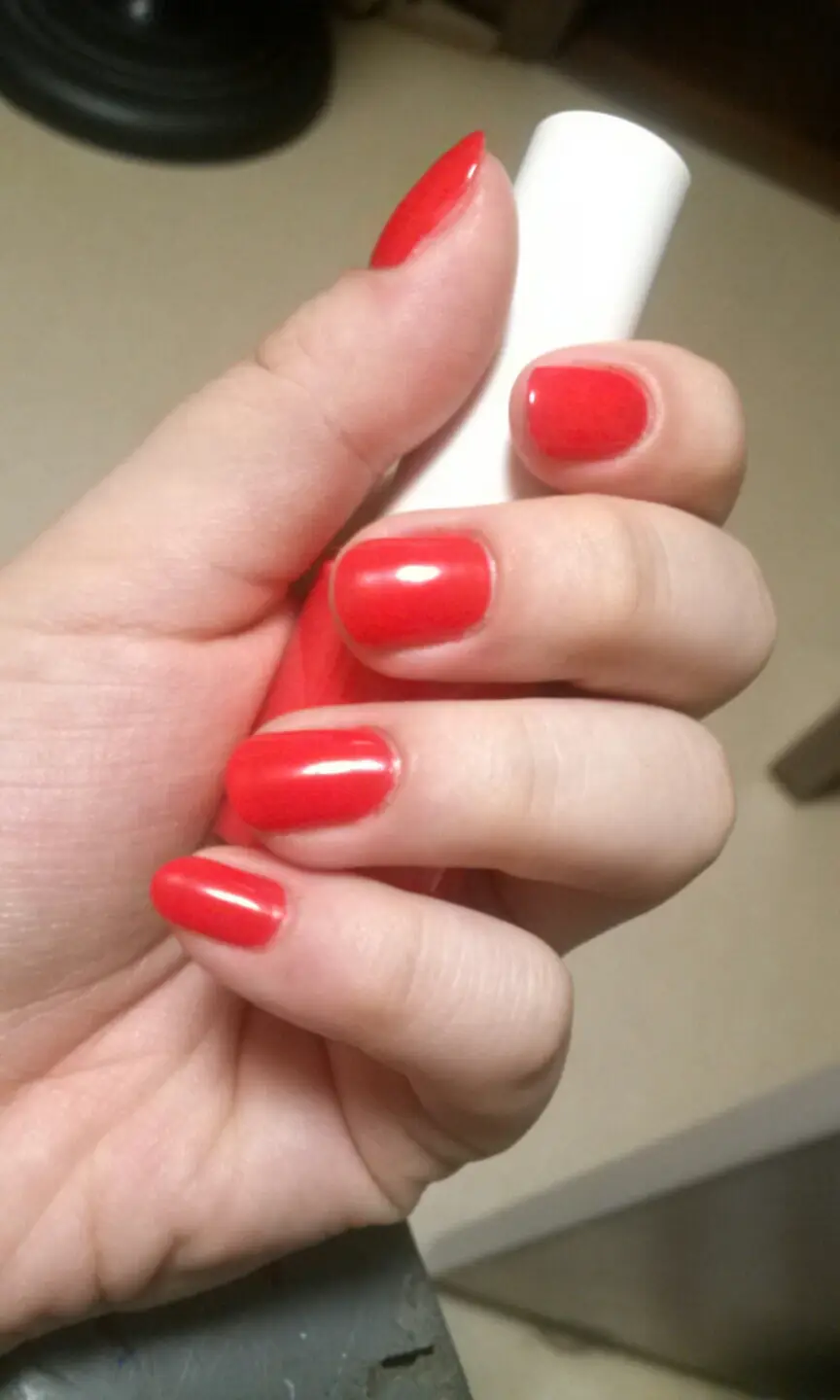 선택된 언니의파우치 리뷰 이미지 - [샘물 비비드 네일즈 02 비비드 오렌지]