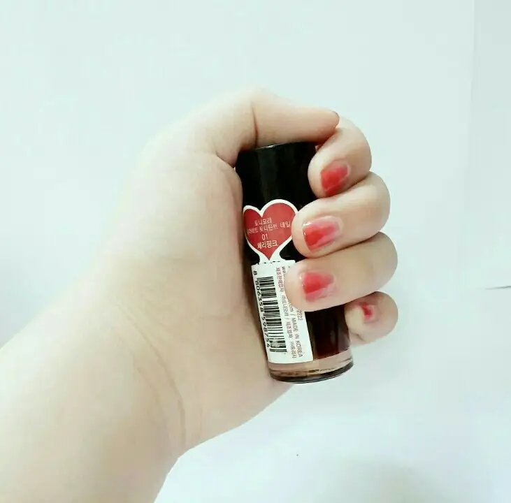 선택된 언니의파우치 리뷰 이미지 - [딜라이트 토니틴트 네일 [01 체리핑크]]