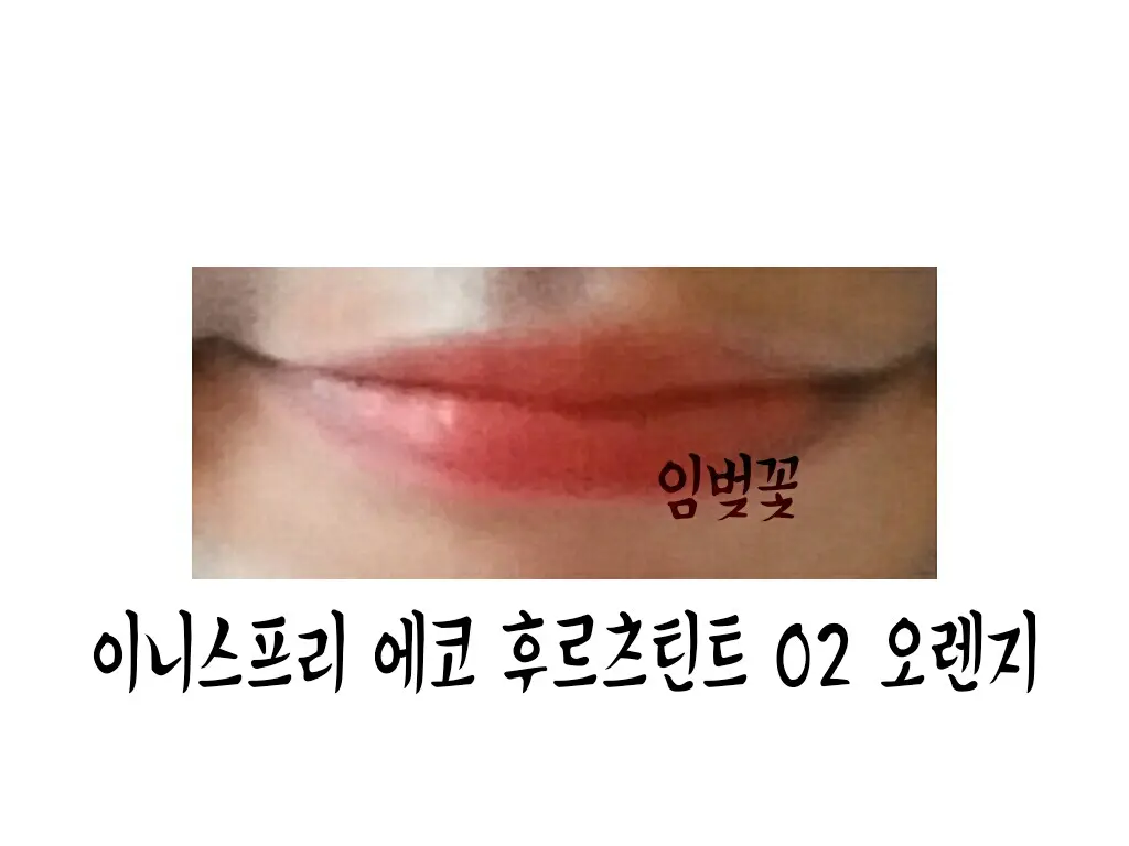 선택된 언니의파우치 리뷰 이미지 - [에코 후르츠 틴트2호 오렌지]