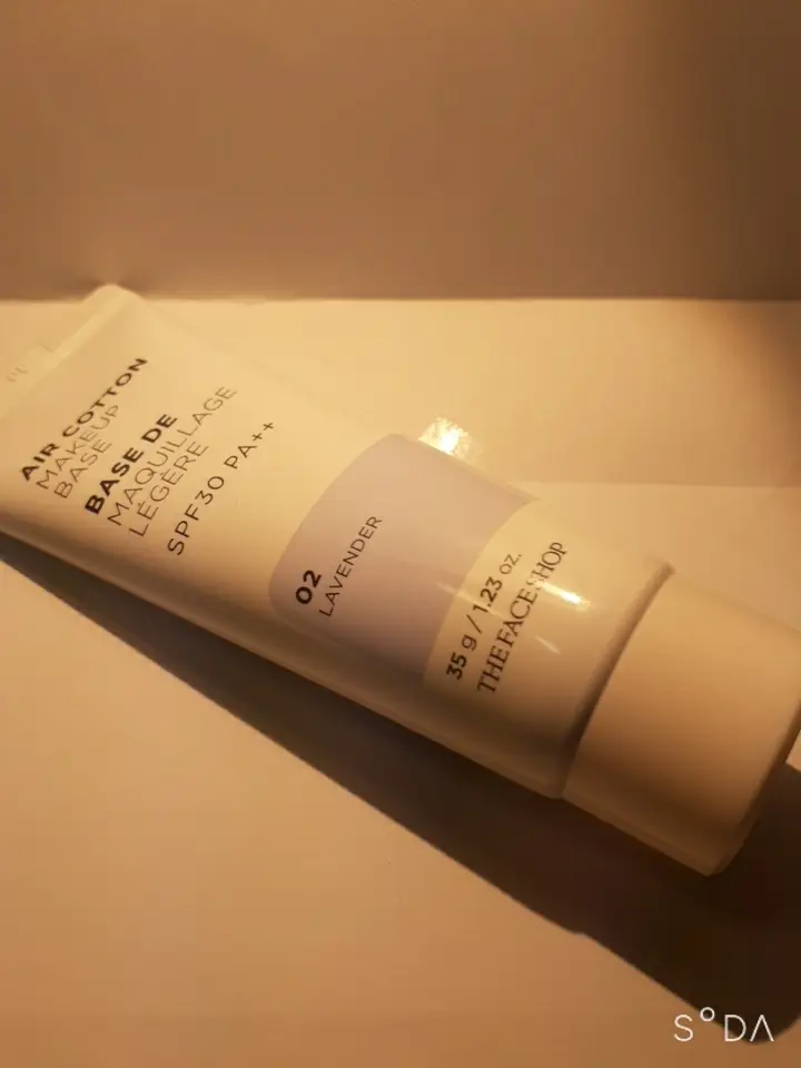 선택된 언니의파우치 리뷰 이미지 - [에어 코튼 메이크업베이스 [02 라벤더]]