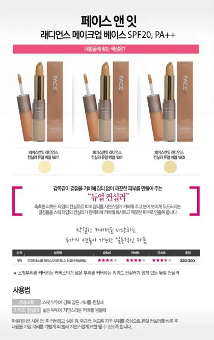 선택된 언니의파우치 리뷰 이미지 - [컨실러 듀얼베일 [ V201 애프리콧 베이지]]