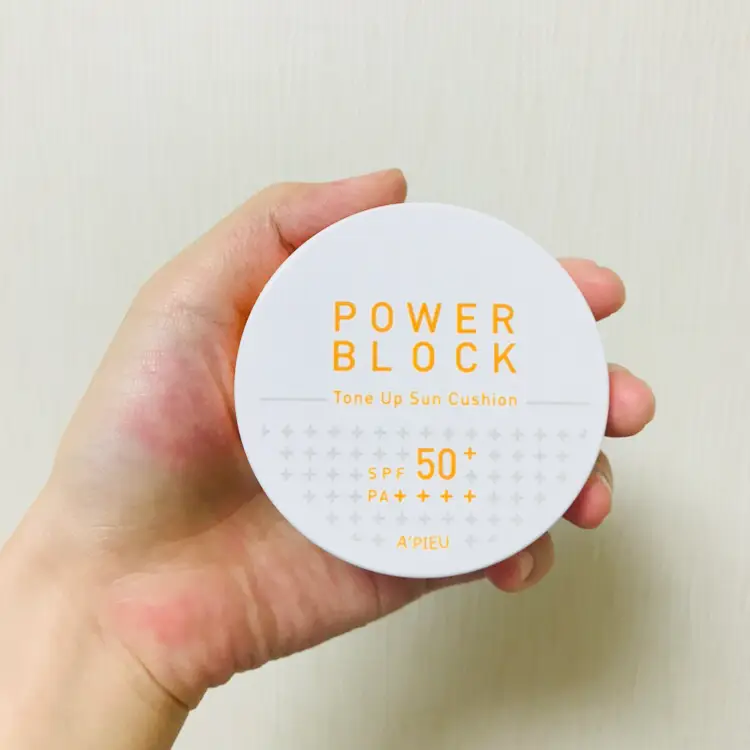 선택된 언니의파우치 리뷰 이미지 - [파워블록 톤업 선쿠션]