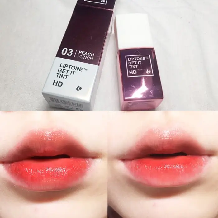 선택된 언니의파우치 리뷰 이미지 - [립톤 겟잇 틴트 HD [03 피치펀치]]