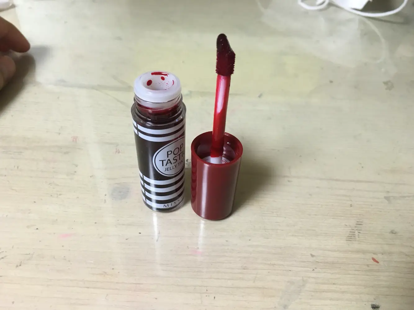 선택된 언니의파우치 리뷰 이미지 - [팝타스틱 젤리 틴트 (클럽레드)]