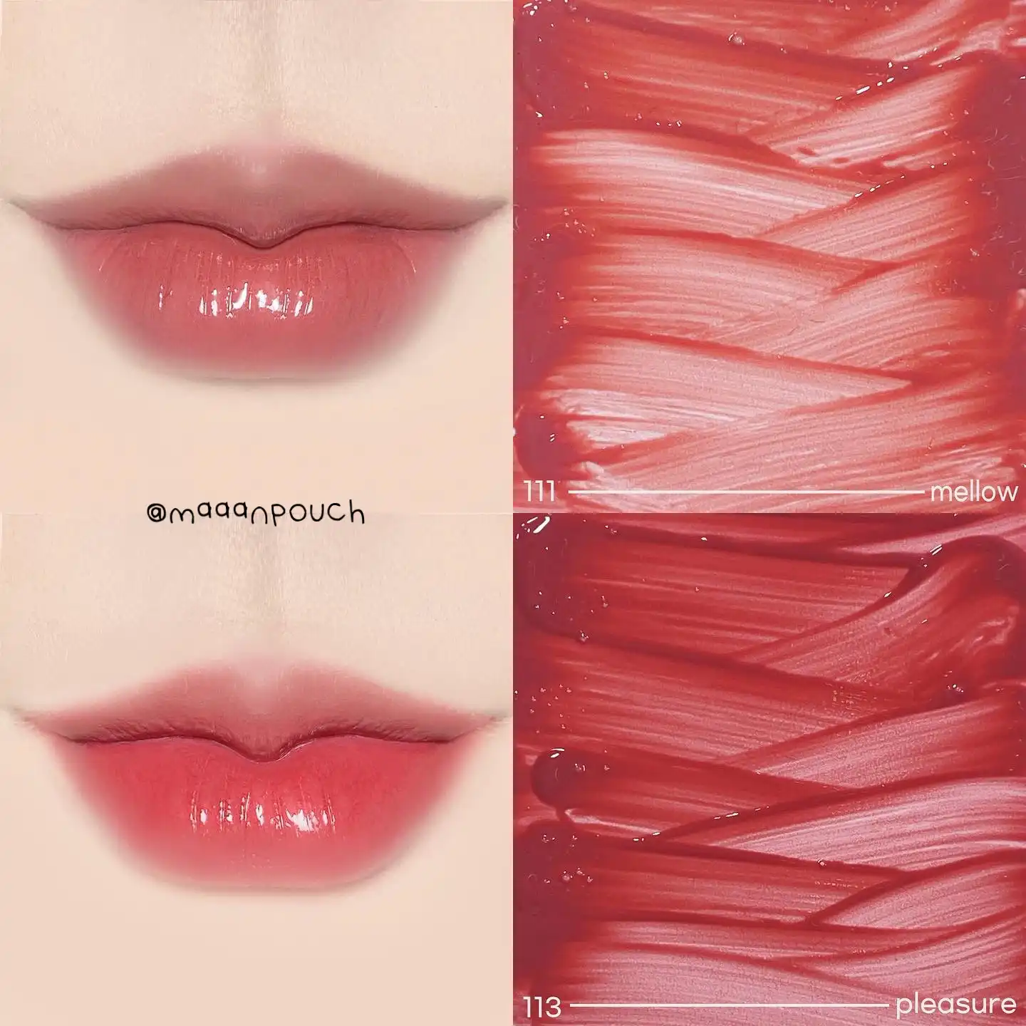 선택된 언니의파우치 리뷰 이미지 - [프루티 글램 틴트 [111 멜로우]]