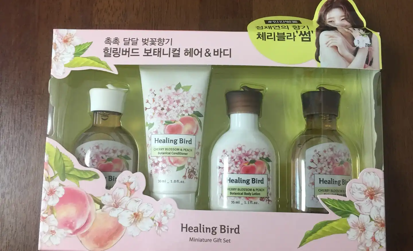 힐링버드 미니어처 기프트 세트 4종 [체리블라썸&피치 향]