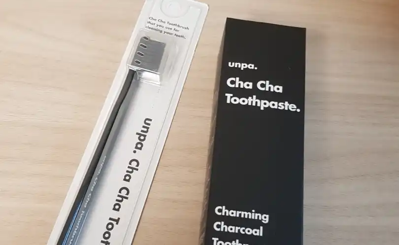 언파 차차 치약 블랙 