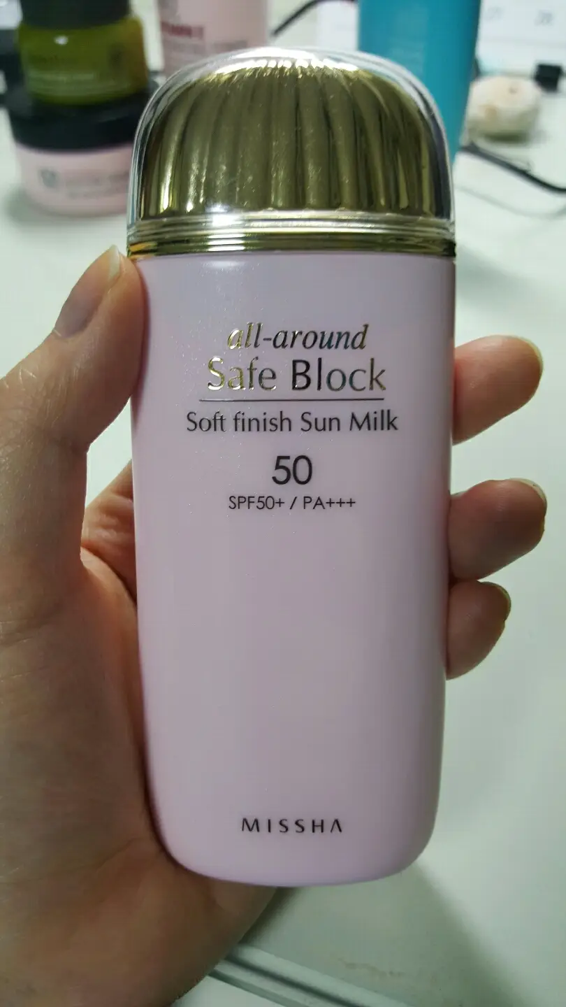 선택된 언니의파우치 리뷰 이미지 - [올 어라운드 세이프 블록 소프트 피니쉬 선밀크]